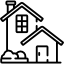 Two-story house Icon